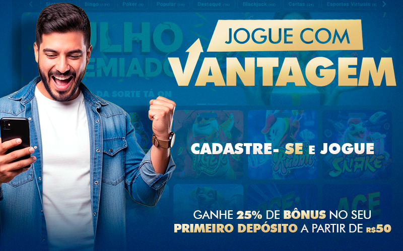 Bonus de boas vindas no seu primeiro depósito